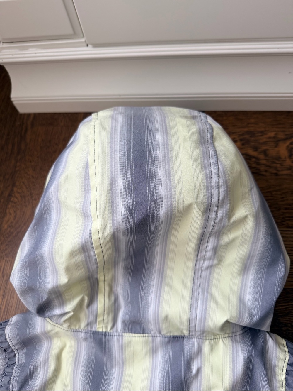 Vintage LULULEMON Run Reflection Track & Field Citron Ombré Stripes Jacket SZ 8 - Picture 10 of 16